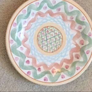 Retired Mackenzie Childs dinner plate.